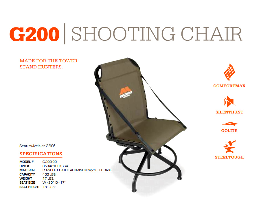 millennium shooting house chair