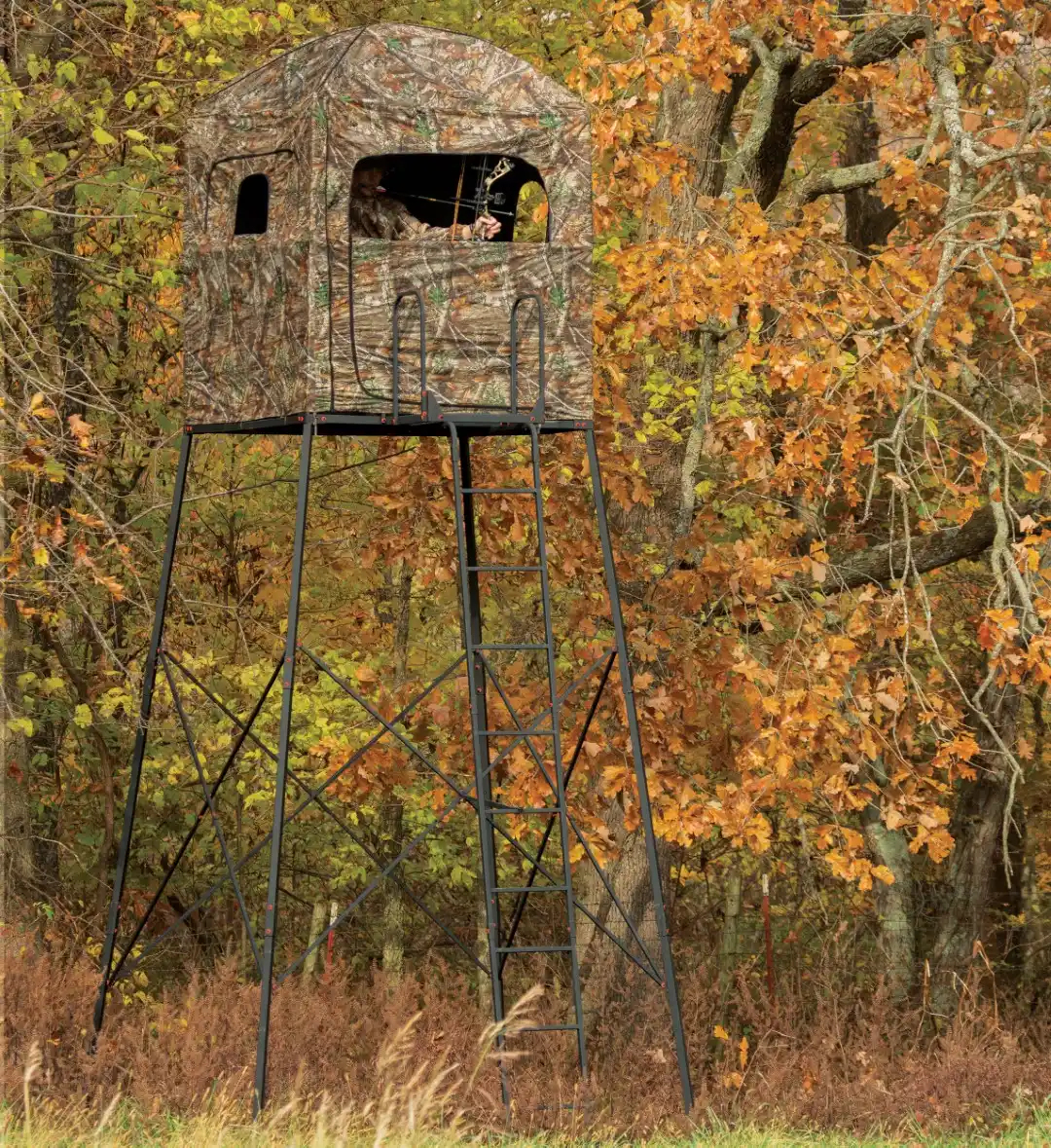 12' Fortress Deluxe Quad Pod with Enclosure (OT-703) - Millennium