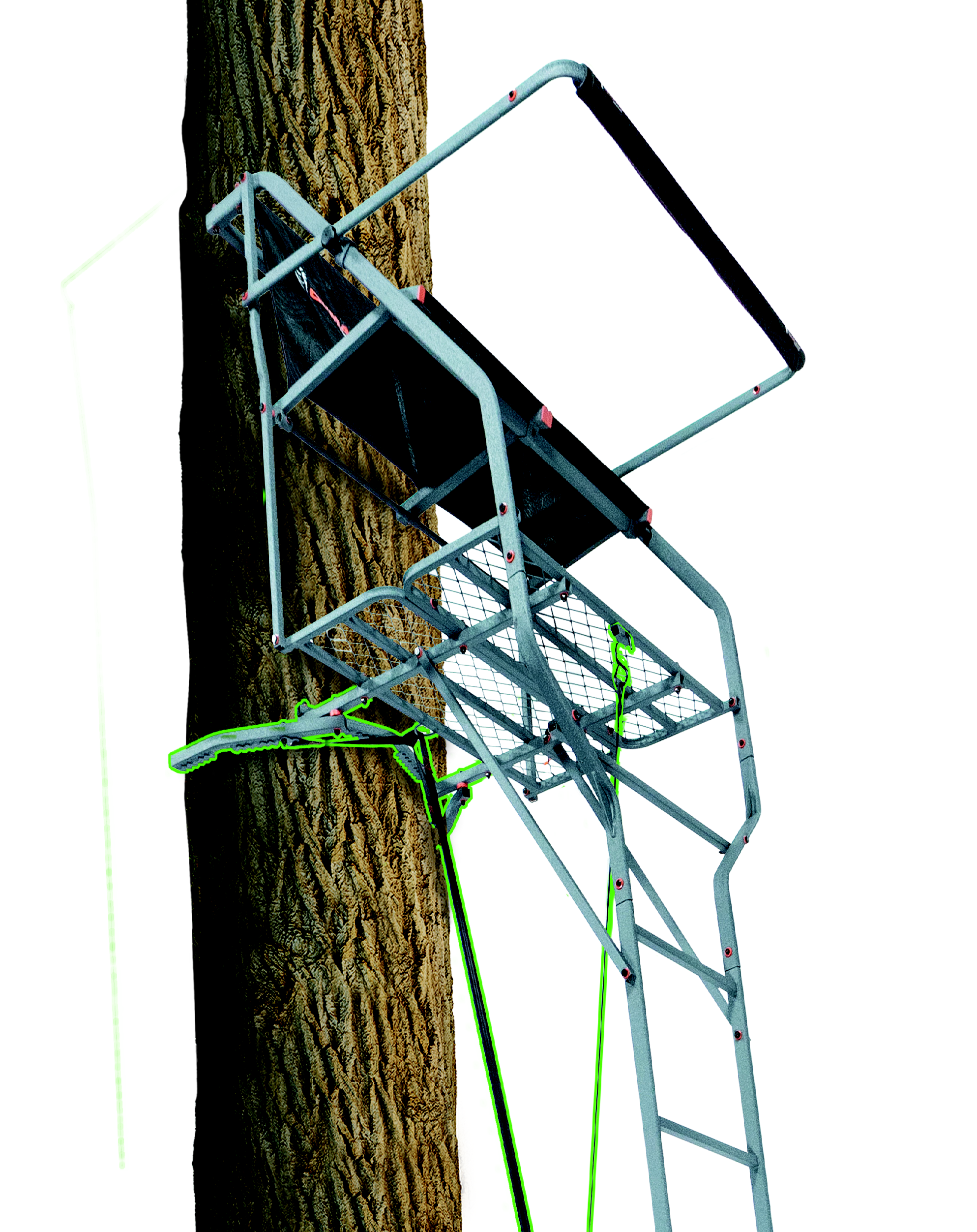野又穫 standing still 18' Marksman 2-Person Jaw & Truss Ladder Stand (OT-402